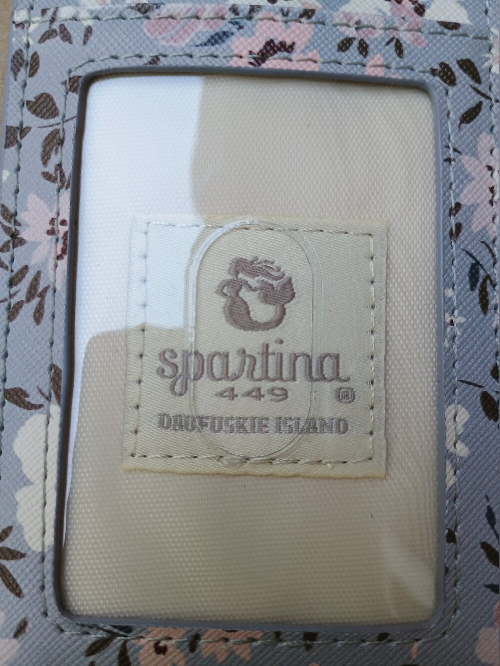Spartina Floral ID Lanyard Badge Holder - Picture 2 of 4